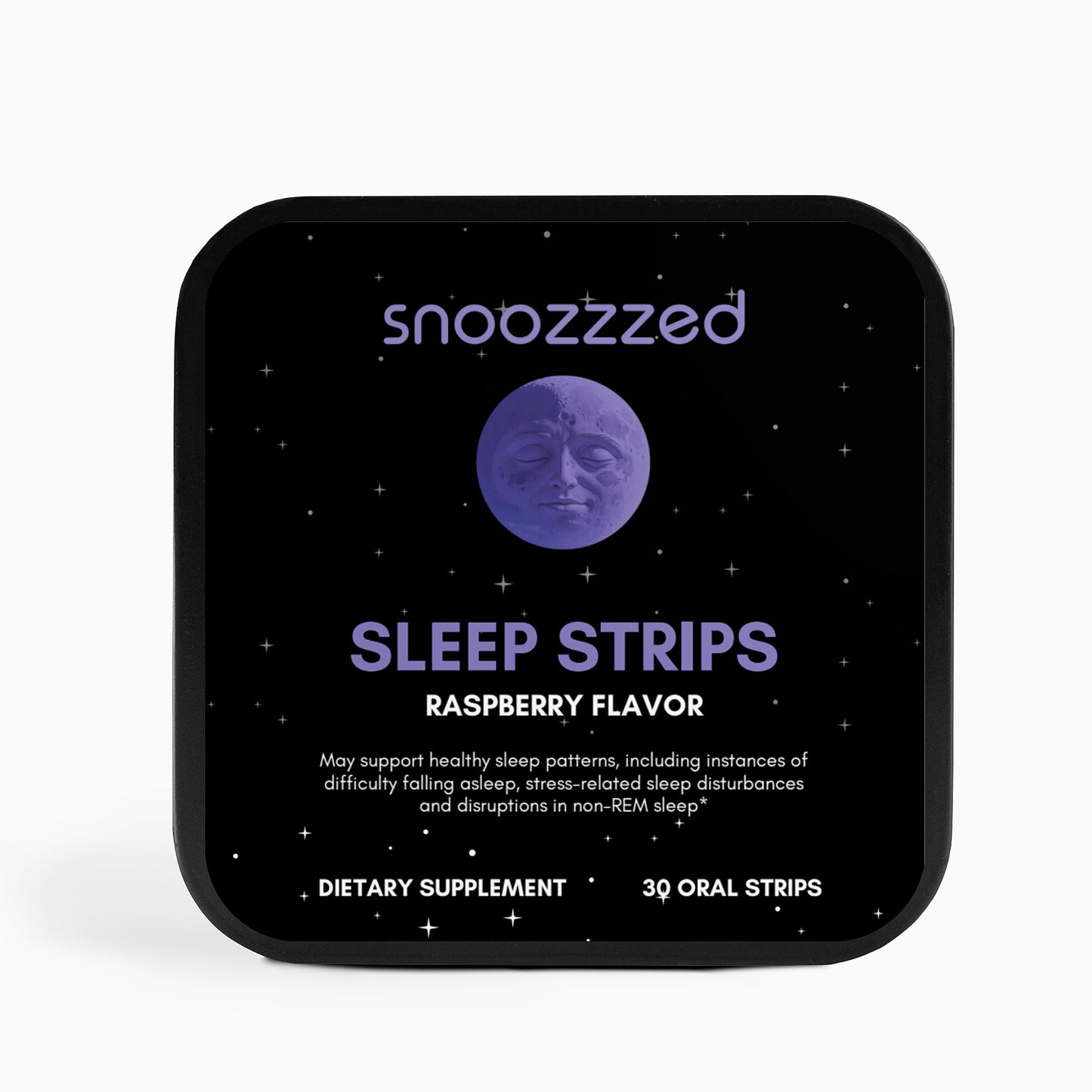 Snoozzzed Melatonin Sleep Strips Raspberry Flavor (30 Count) with Valerian Root, Lavender and Chamomile Extract Healthcare