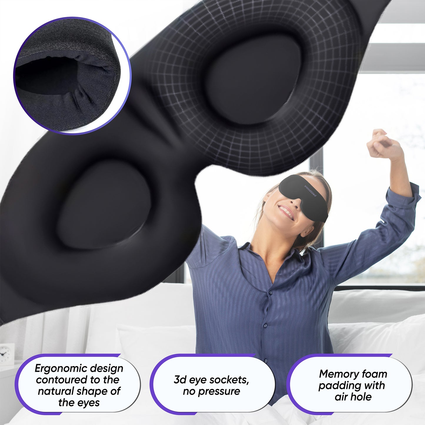 snoozzzed Memory Foam Sleep Mask