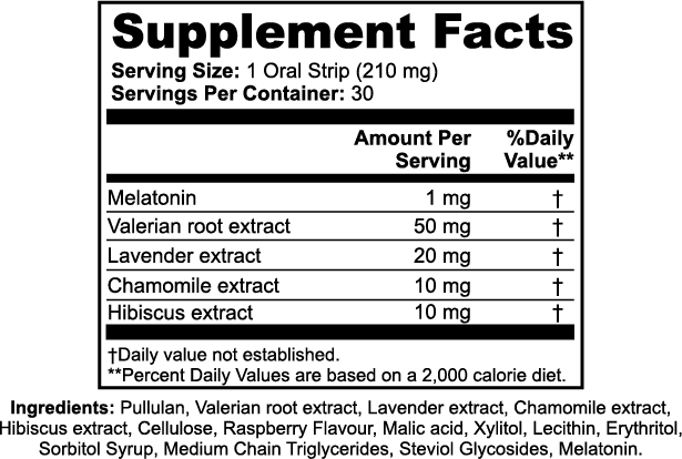 snoozzzed Melatonin Sleep Strips