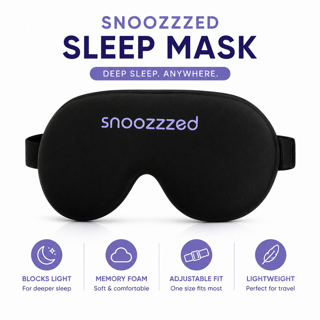 snoozzzed Memory Foam Sleep Mask