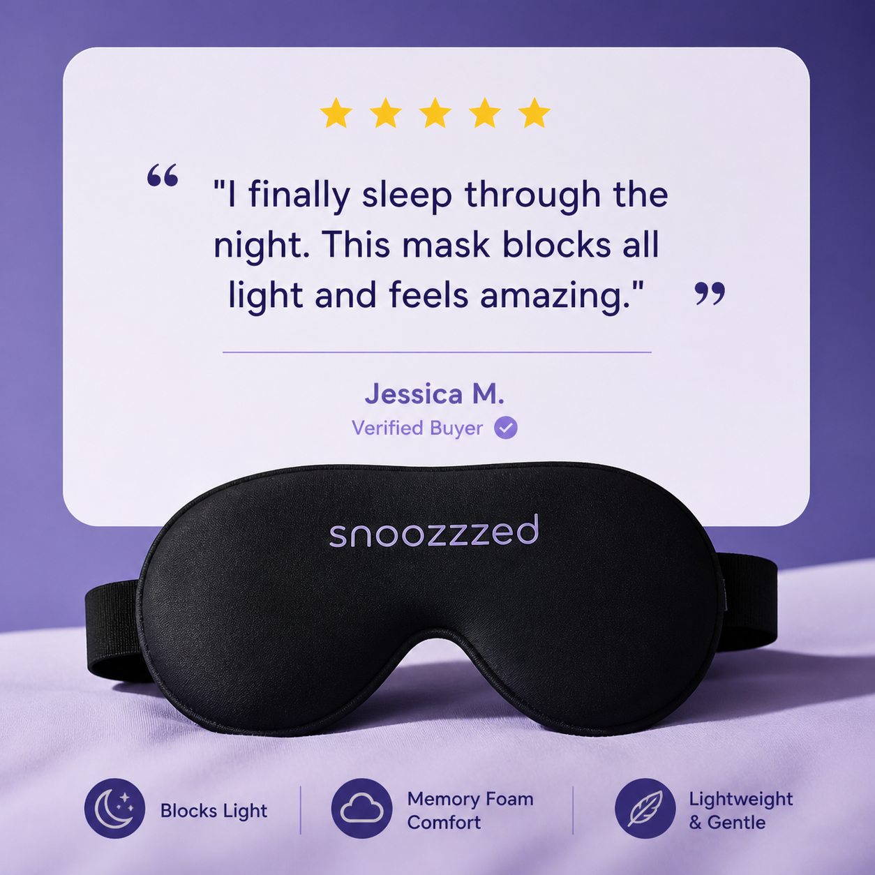 snoozzzed Memory Foam Sleep Mask